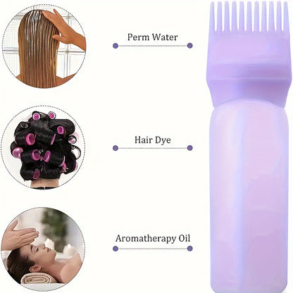 Scalp Massager & Detangling Brush with Hair Oil Dispenser