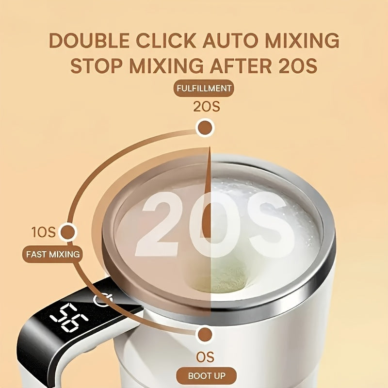 Automatic Coffee Mixer Cup with Temperature Display