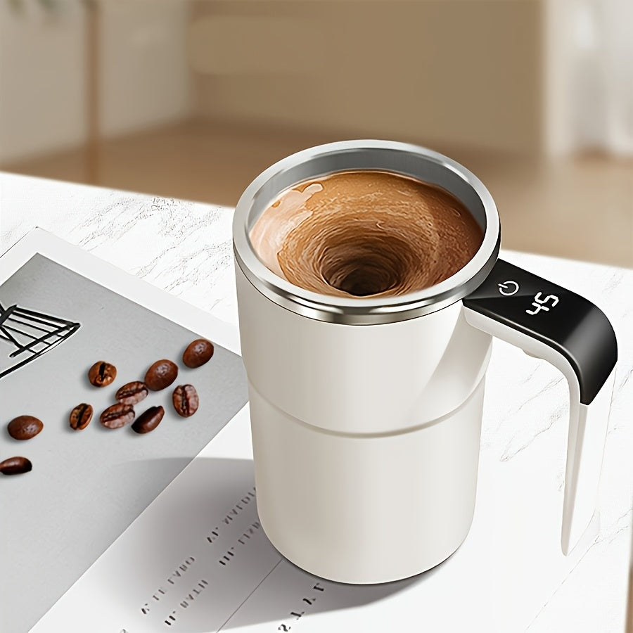 Automatic Coffee Mixer Cup with Temperature Display