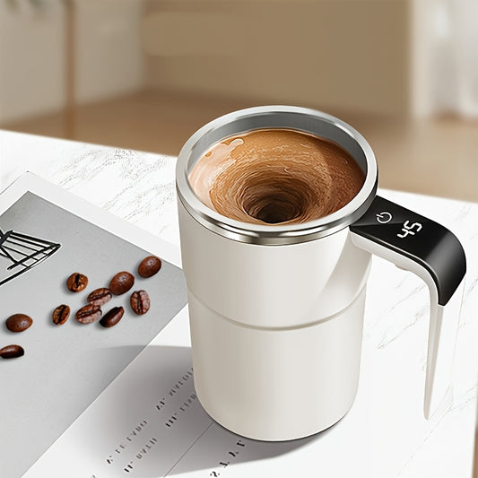Automatic Coffee Mixer Cup with Temperature Display