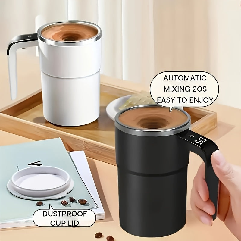 Automatic Coffee Mixer Cup with Temperature Display