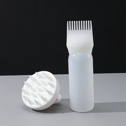 Scalp Massager & Detangling Brush with Hair Oil Dispenser